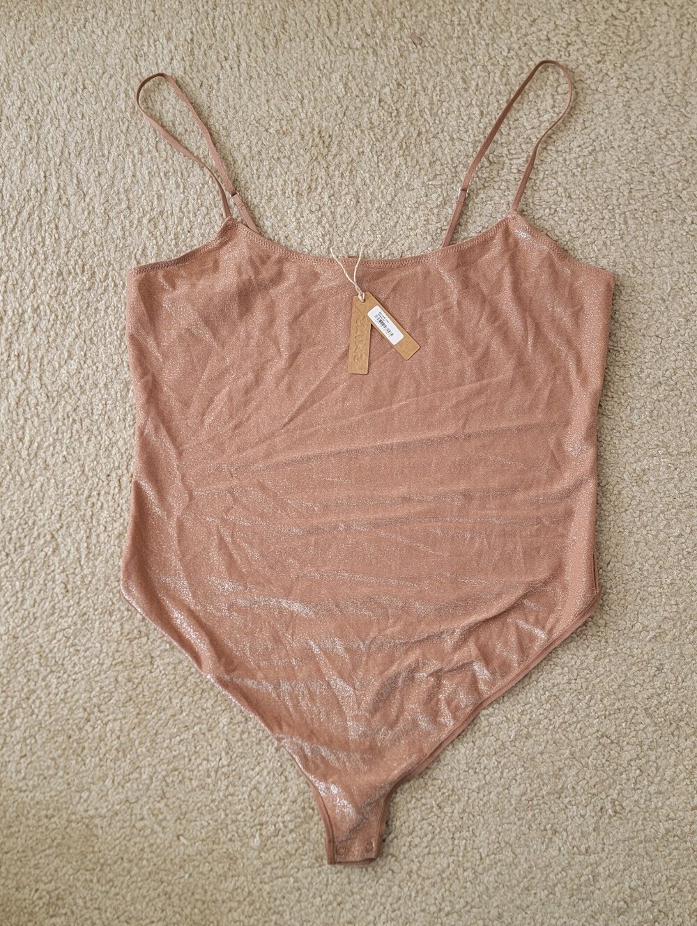 SKIMS Shimmer Cami Bodysuit NWT 2X Sienna